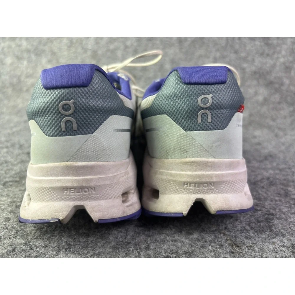 On Running Cloudmonster Women 9 White Purple CloudTec Helion Sneakers 64.99057‎